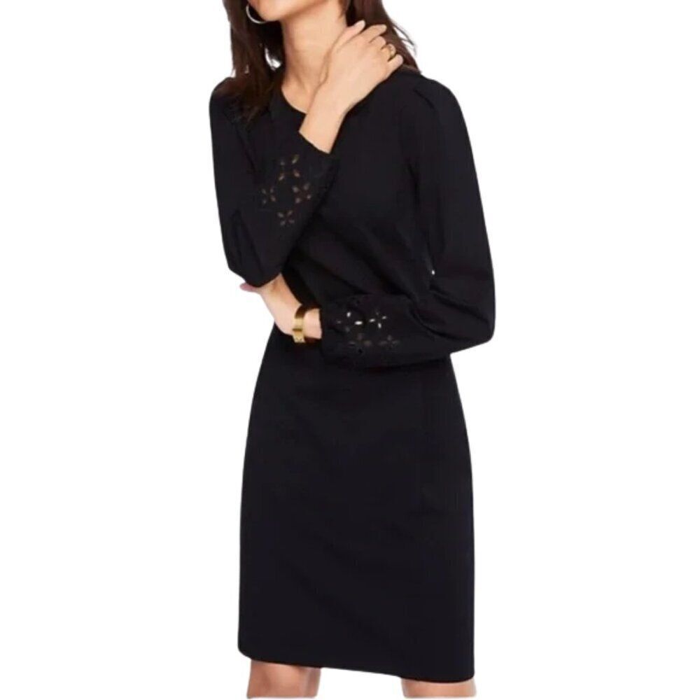 NEW Ann Taylor Eyelet Keyhole Ponte Shift Dress UNHEMMED Sz. XXSP